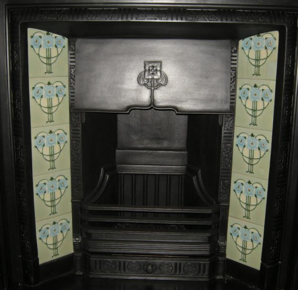 Mackintosh Rose Fireplace 10 Tile Set ref mac 2