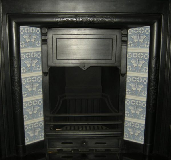 Art Nouveau Butterfly Fireplace 10 Tile Set