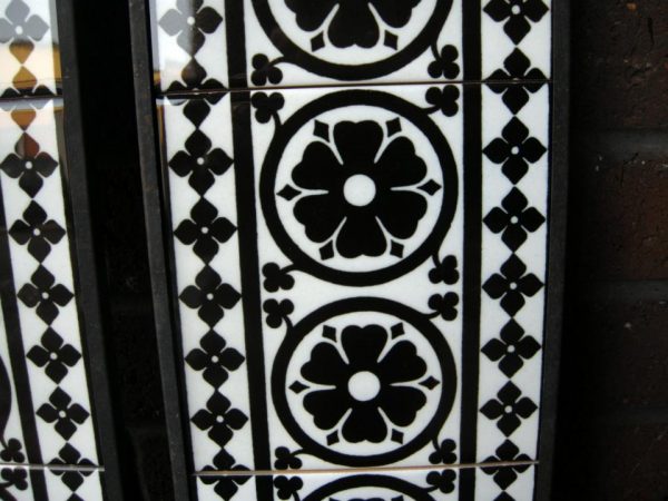 Gothic Pugin Fireplace 10 Tile Set ref 1 Black - Image 3