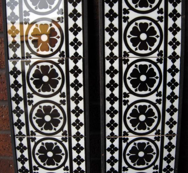Gothic Pugin Fireplace 10 Tile Set ref 1 Black - Image 4