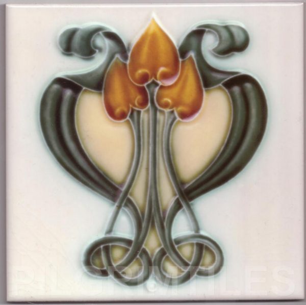 Art Nouveau Tile ref 104