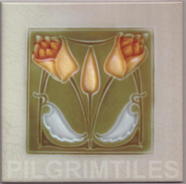Art Nouveau Tile ref 107