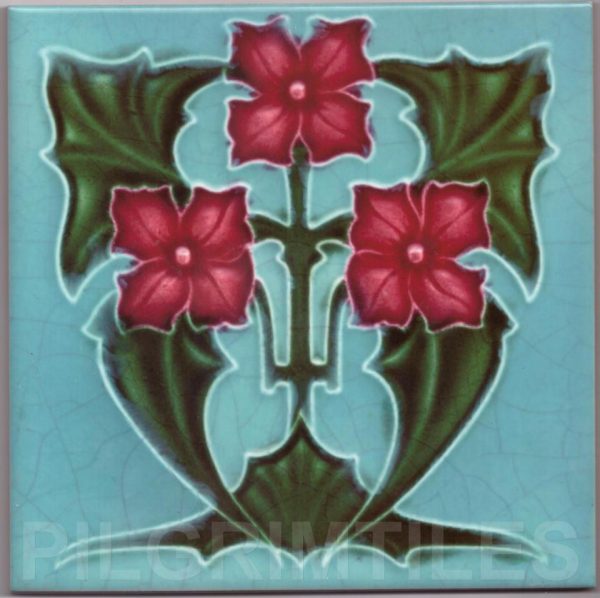 Art Nouveau ceramic or porcelain tiles ref 50