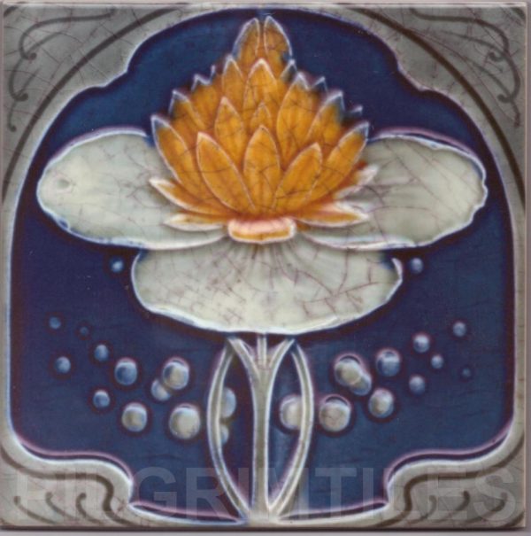 Art Nouveau ceramic or porcelain tiles ref 51
