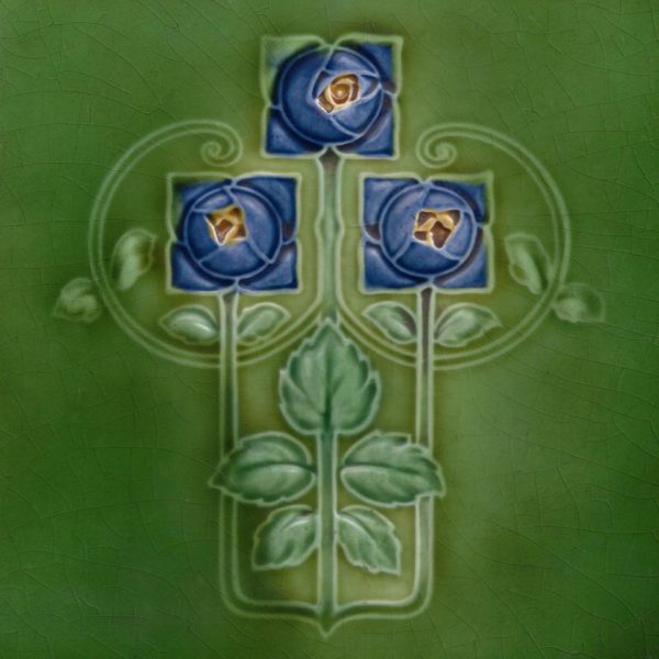 Art Nouveau ceramic or porcelain tiles ref 61