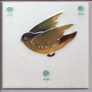 Art Nouveau Bird design tiles