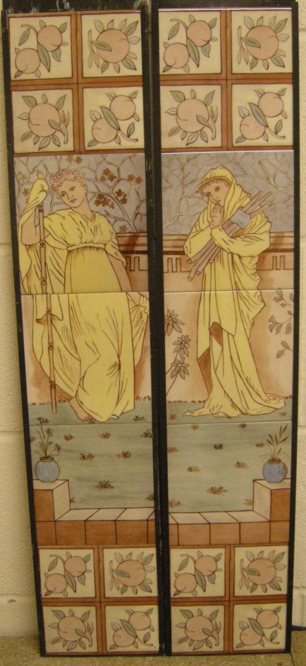Arts & Crafts  10 Tile Set ref figures