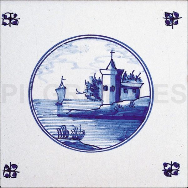Delft Style Tile ref 7