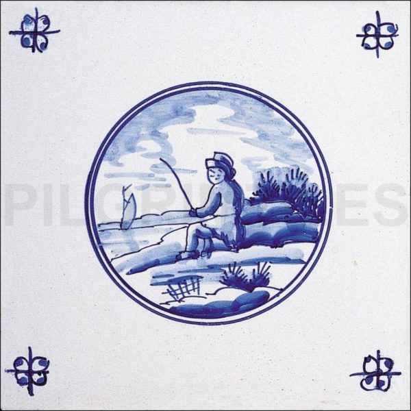 Delft Style Tile ref 8
