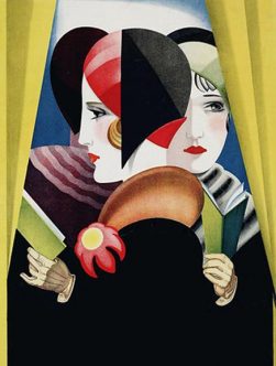 Flappers Art Deco Decorative Tile