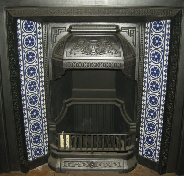Gothic Pugin Fireplace 10 Tile Set ref 1
