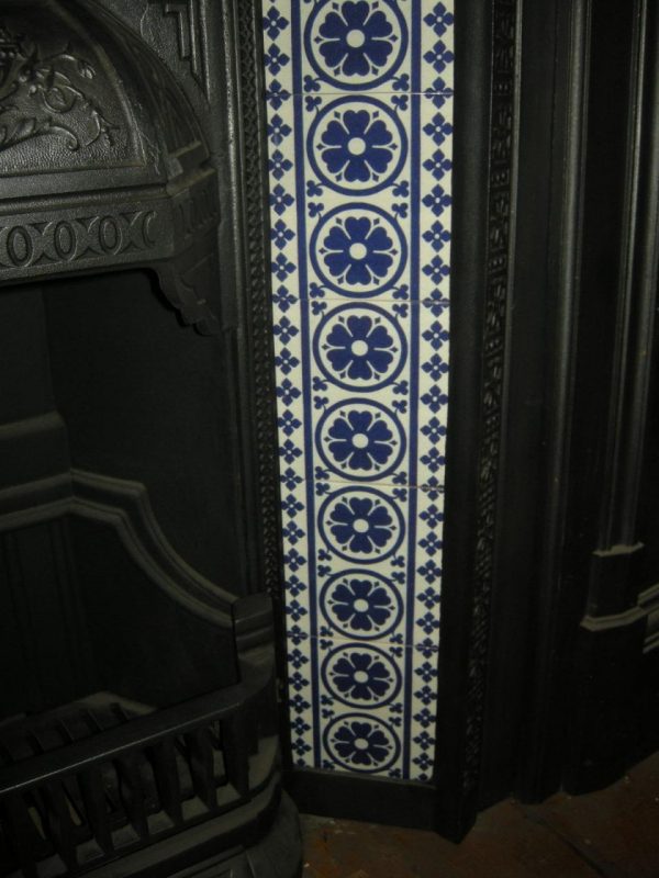 Gothic Pugin Fireplace 10 Tile Set ref 1 - Image 2