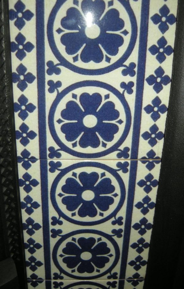 Gothic Pugin Fireplace 10 Tile Set ref 1 - Image 3