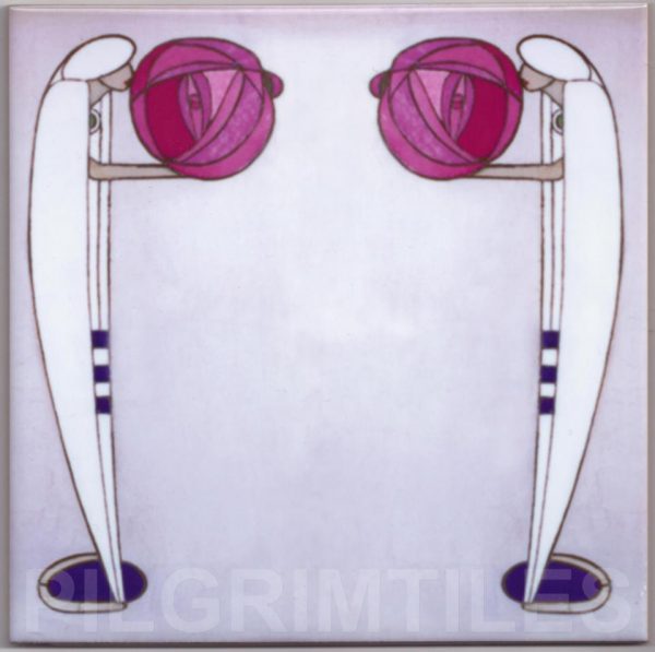 Mackintosh Rose Ladies Art Nouveau / Arts & Crafts Tile