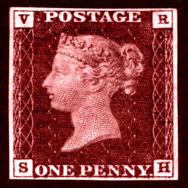 Penny Red postage stamp tile