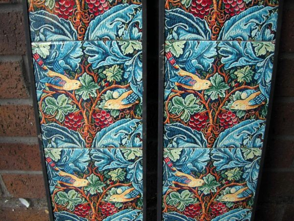 William Morris Strawberry Thief Detail Arts & Crafts 10 Tile Set - Image 3