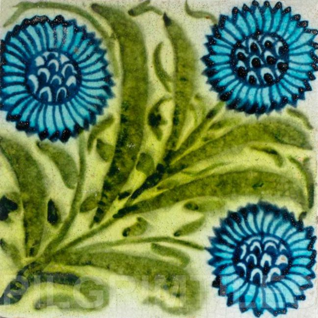 William De Morgan Flower tiles