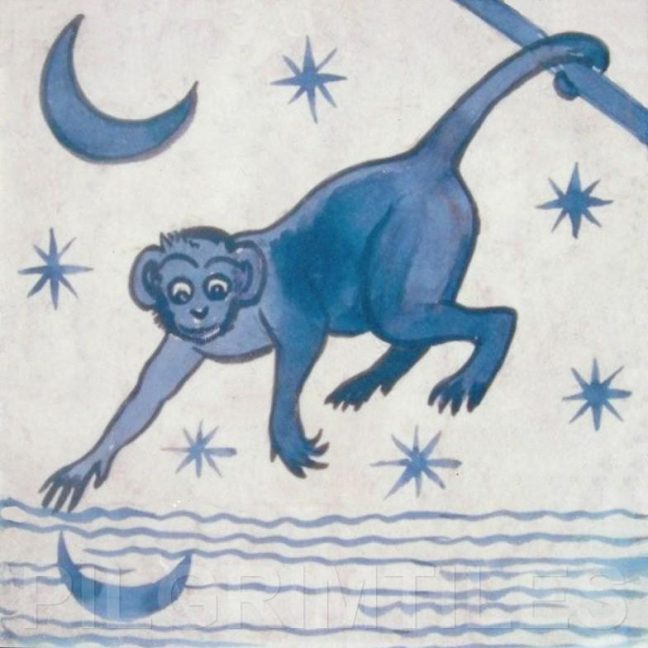 William De Morgan Monkey tiles