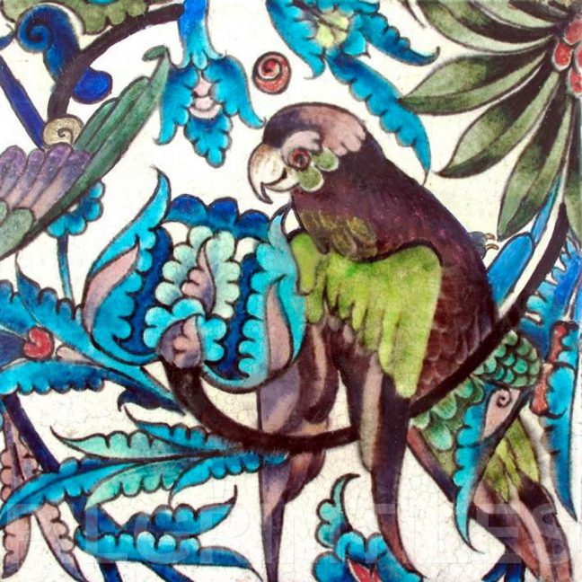 William De Morgan Parrot tiles