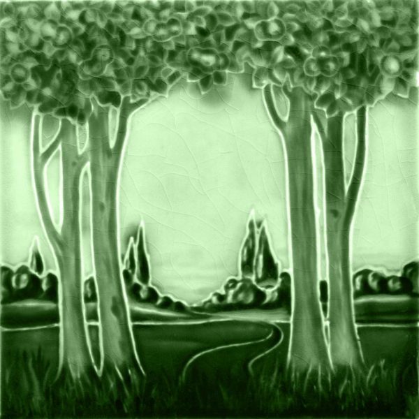 Trees in Landscape tiles green ceramic or porcelain tiles