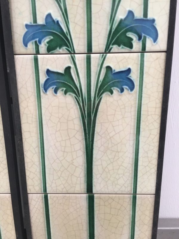 Art Nouveau Fireplace 10 Tile Set ref an 140 - Image 8