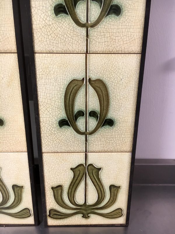 Art Nouveau Daffodil Fireplace 10 Tile Set ref 141 - Image 5