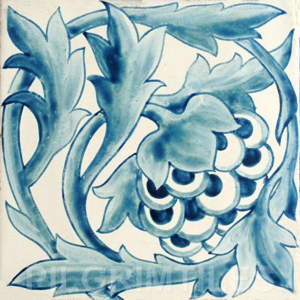 William Morris Artichoke Fireplace Tile Set blue - Image 3