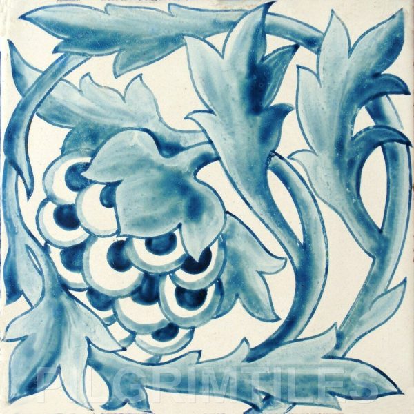 William Morris Artichoke Fireplace Tile Set blue - Image 2