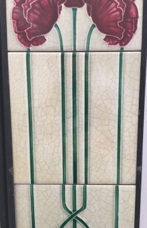 Art Nouveau Fireplace 10 Tile Set ref an 140 - Image 4
