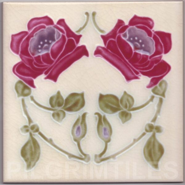 Art Nouveau  ceramic or porcelain tiles ref 110