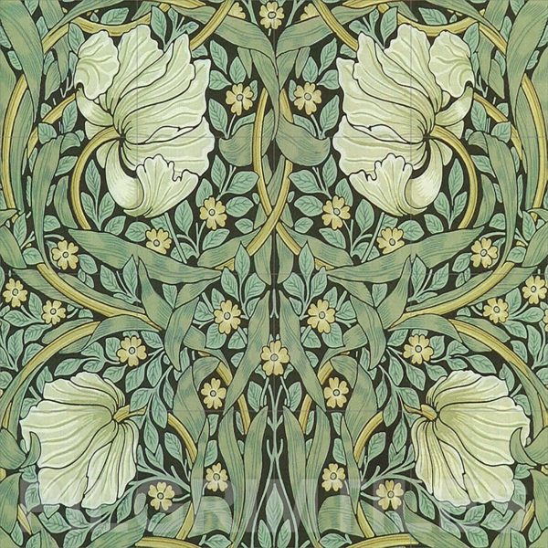 William Morris Pimpernel Ceramic or Porcelain 16 Tile Mural Splashback