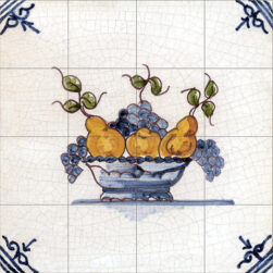 Delft Style Ceramic or Porcelain 16 Tile Mural Splashback 60cm x 60cm 24" x 24" ref 3
