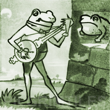 Copeland Frog Arts and Crafts Tile ref 2 green - Image 7