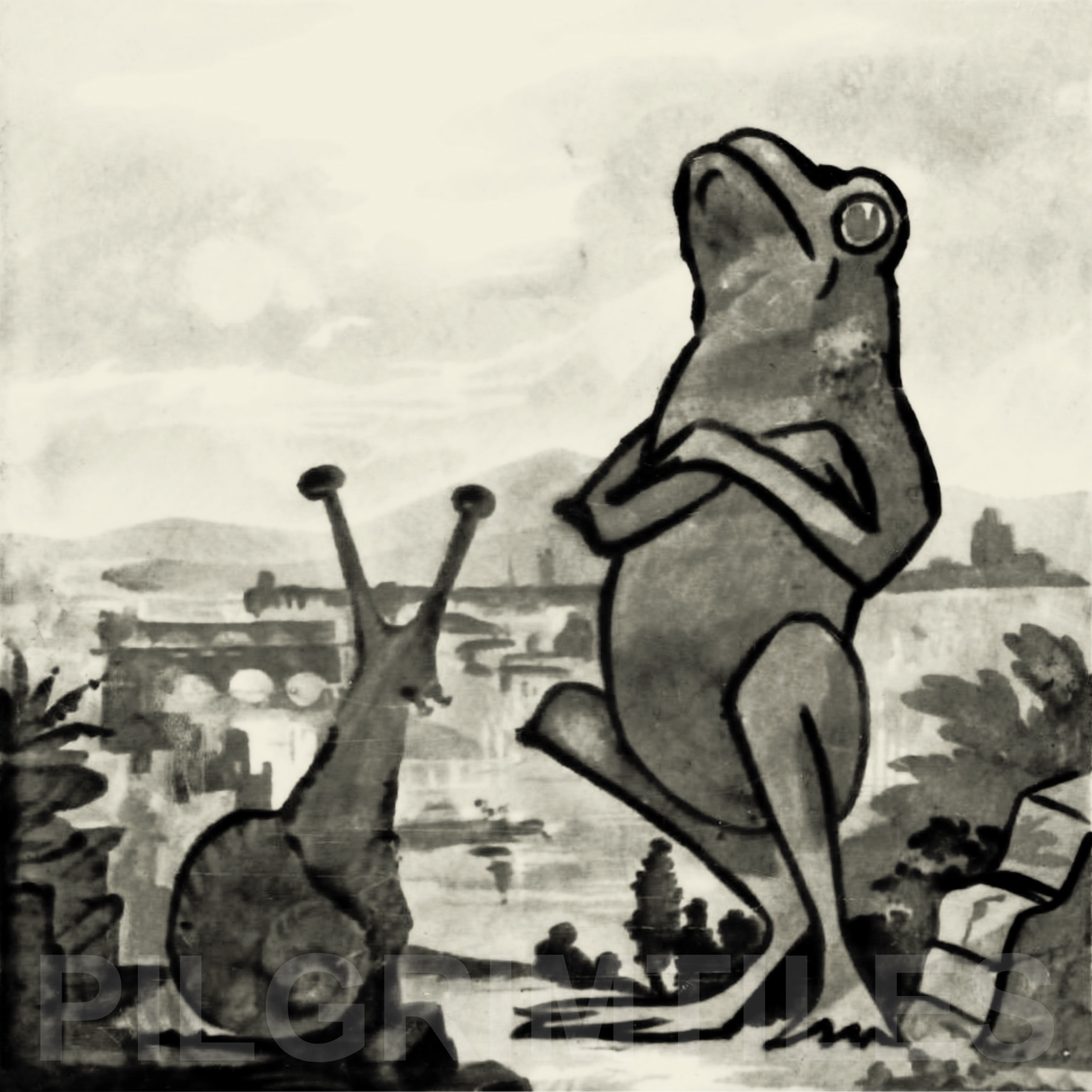 Copeland Frogs Arts and Crafts Fireplace Tile Set 10 tiles black (6 inch) - Image 7