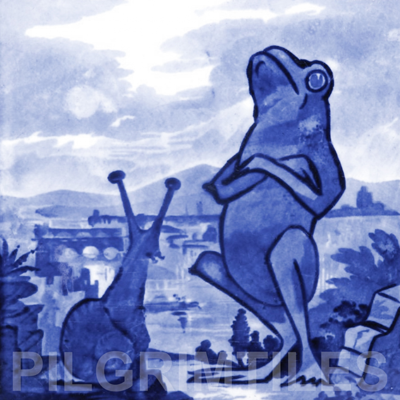 Copeland Frog Arts and Crafts Tile ref 3 blue - Image 6