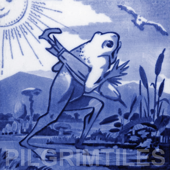 Copeland Frog Arts and Crafts Tile ref 3 blue - Image 5