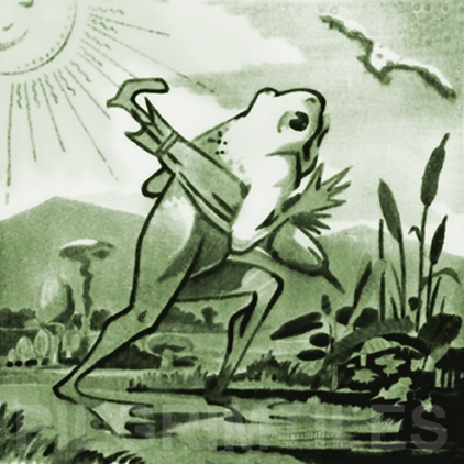 Copeland Frog Arts and Crafts Tile ref 2 green - Image 5