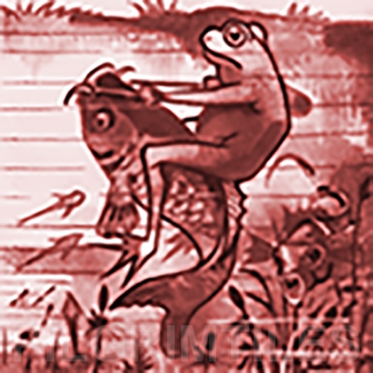 Copeland Frogs Arts and Crafts Fireplace Tile Set 10 tiles red (6 inch) - Image 9
