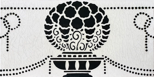Arts Deco border tile ref 61