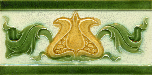 Art Nouveau Border Tile ref 6