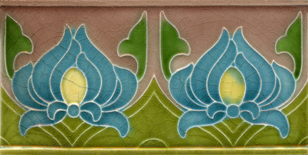 Art Nouveau Border Tile ref 8