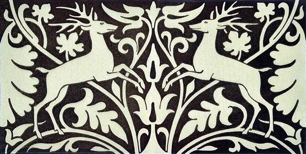 Arts and Crafts border tile ref 40