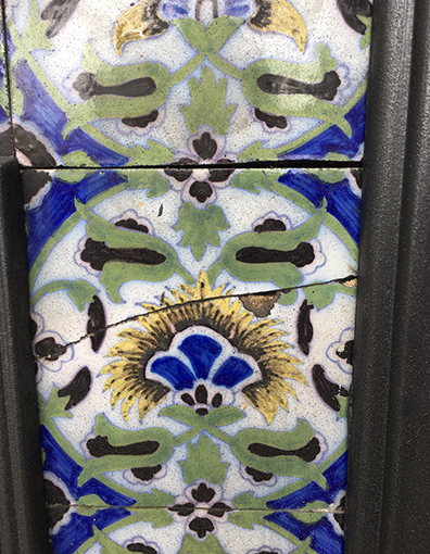 Rare Large Original Antique Delft Tiled Combination Fireplace - Image 6