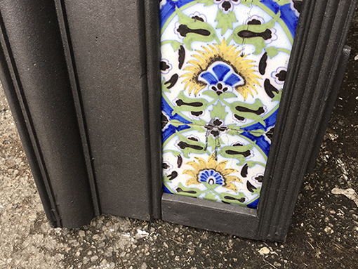 Rare Large Original Antique Delft Tiled Combination Fireplace - Image 2