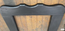 Very Rare Antique Georgian Slate 3 Piece Fire Surround Suitable For Stove