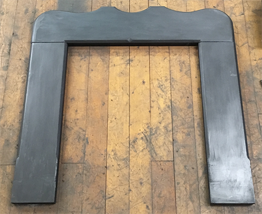 Very Rare Antique Georgian Slate 3 Piece Fire Surround Suitable For Stove - Image 3
