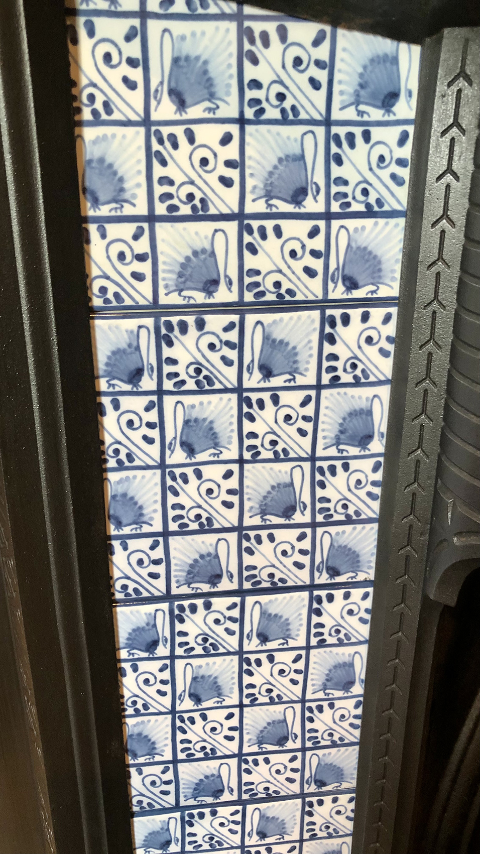 Antique Victorian Tiled Cast Iron Fireplace Insert ref i2601 - Image 7